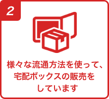 日本中へ向けて宅配ボックスの販売をしていきます